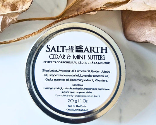 CEDAR & MINT | HAND & BODY RAW SHEA BUTTERS